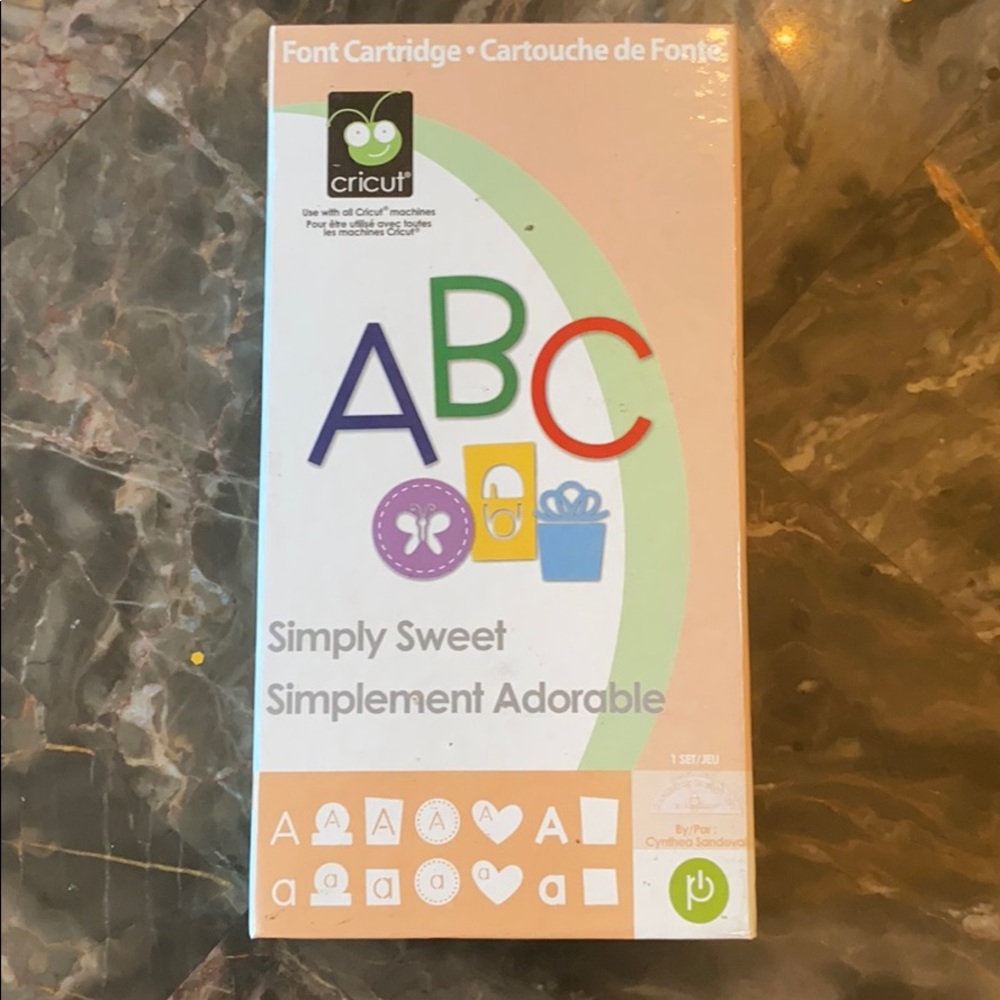 Cricut Simply Sweet Font Cartridge